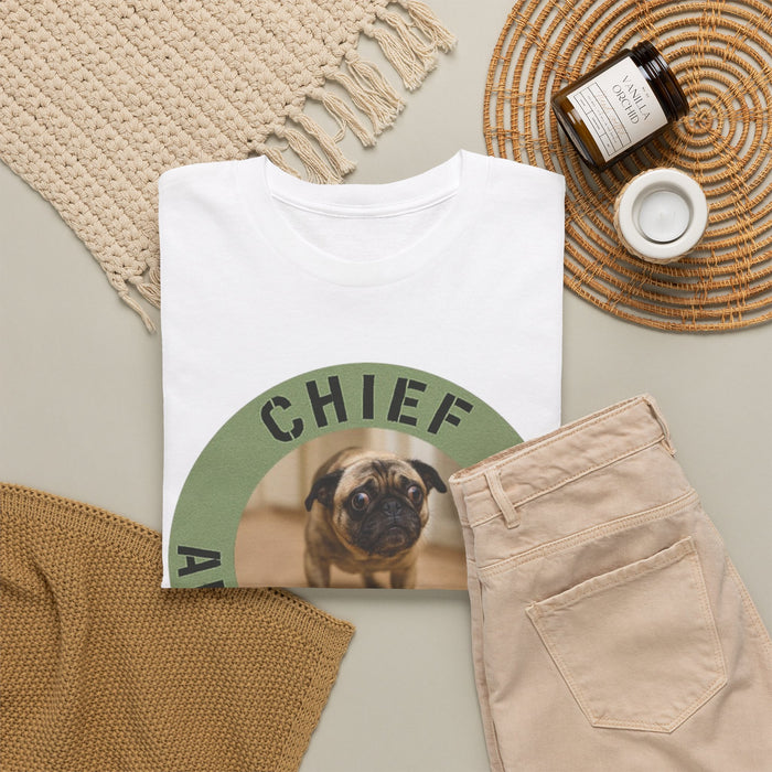 T-Shirt — "Chief Anxiety Officer" Funny Pug Tee
