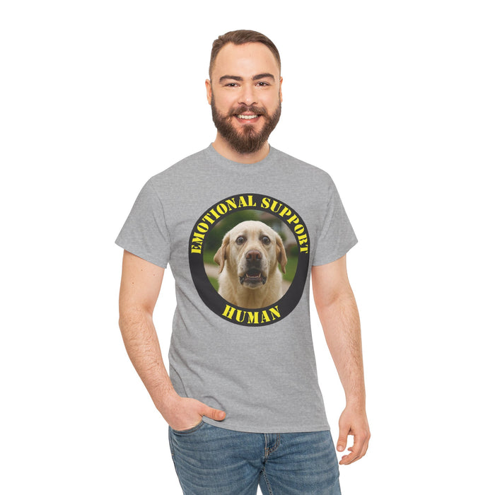 Emotional Support Human T-Shirt — Cute Labrador Pet Therapy Tee