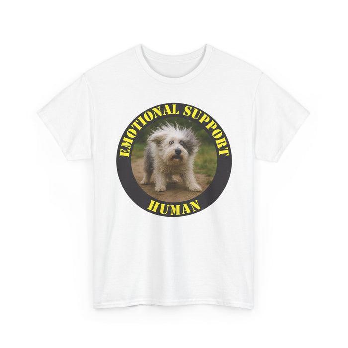 Emotional Support Human T-Shirt — Cute Puppy Graphic Tee