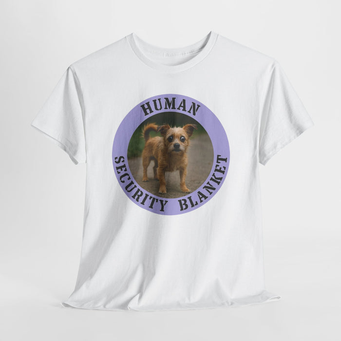 Human Security Blanket T-Shirt — Cute Puppy Graphic Tee