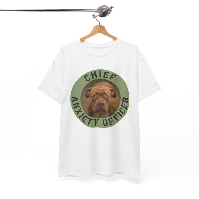 Chief Anxiety Officer Dog T-Shirt – Funny Pet Lover Tee