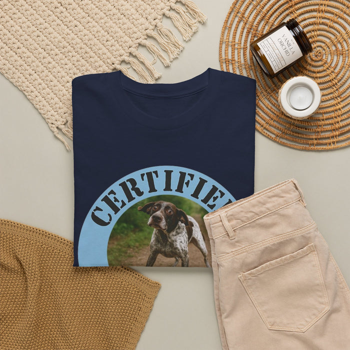 Certified Velcro Dog T‑Shirt — Funny Dog Lover Tee