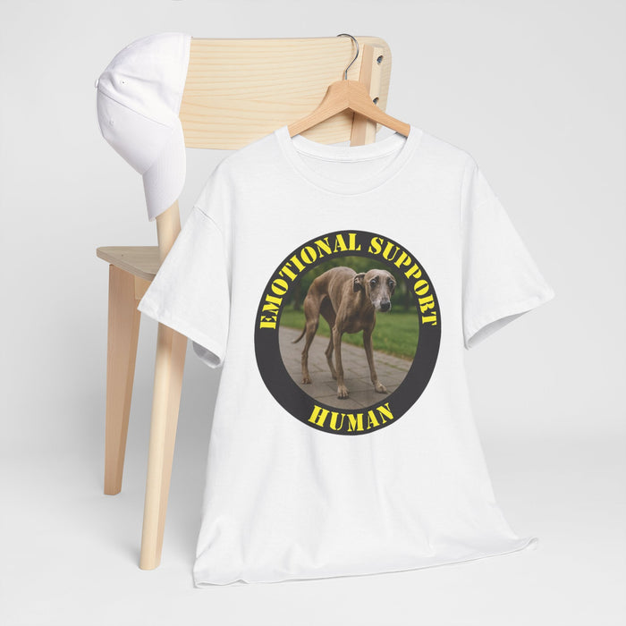Emotional Support Human T‑Shirt — Funny Dog Support Animal Tee