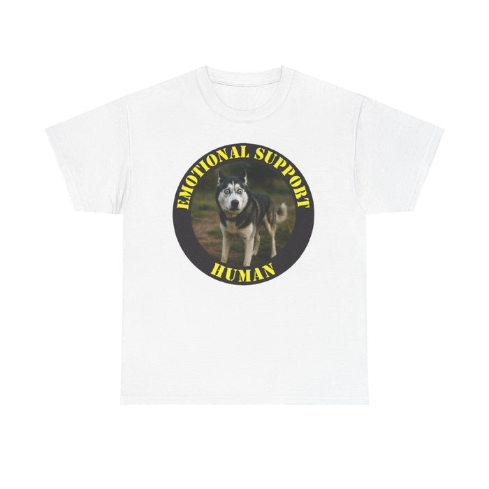 Emotional Support Human T‑Shirt — Funny Dog Support Shirt