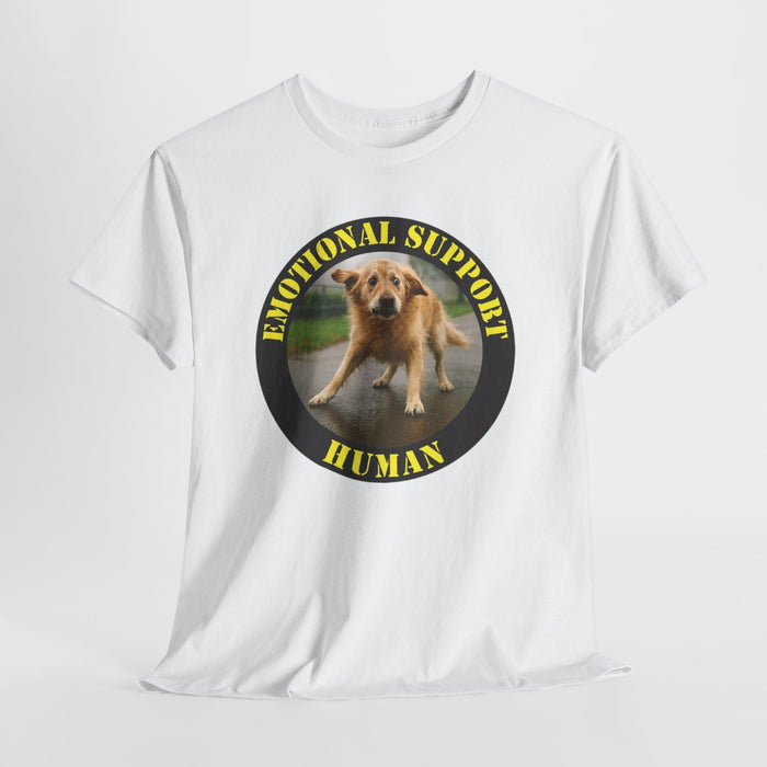 Emotional Support Human T-Shirt — Cute Dog Photo Tee