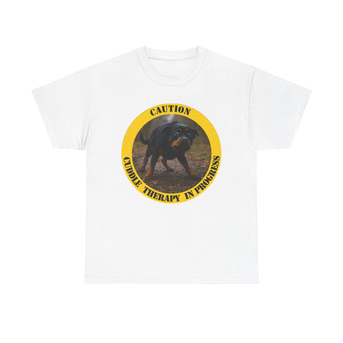 Therapy Dog T‑Shirt — “Caution: Canine Therapy in Progress” Pet Lover Tee