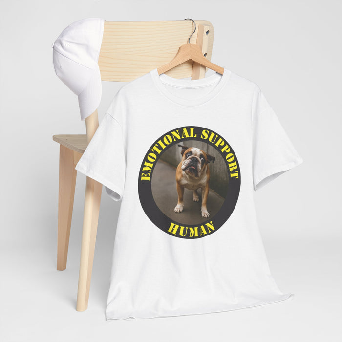 Emotional Support Human T‑Shirt — Funny Dog Lover Tee
