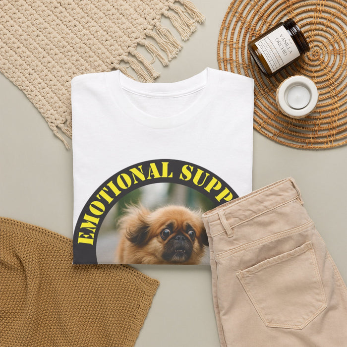 Emotional Support Human T‑Shirt — Funny Pekingese Pet Lover Tee