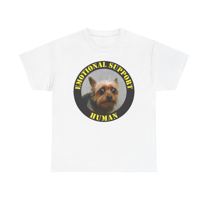 Emotional Support Human T-Shirt – Cute Yorkie Pet Shirt for Dog Lovers