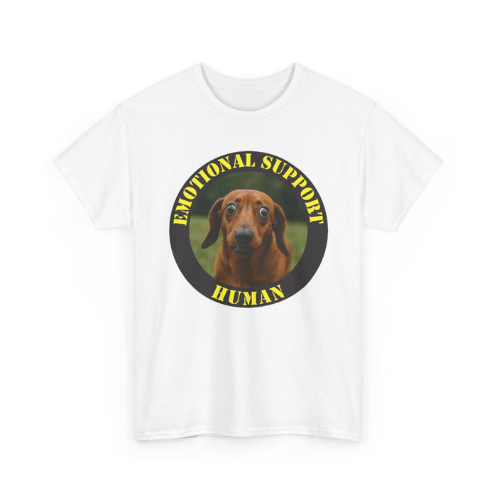 Emotional Support Human T-Shirt – Dachshund Rescue Pet Tee