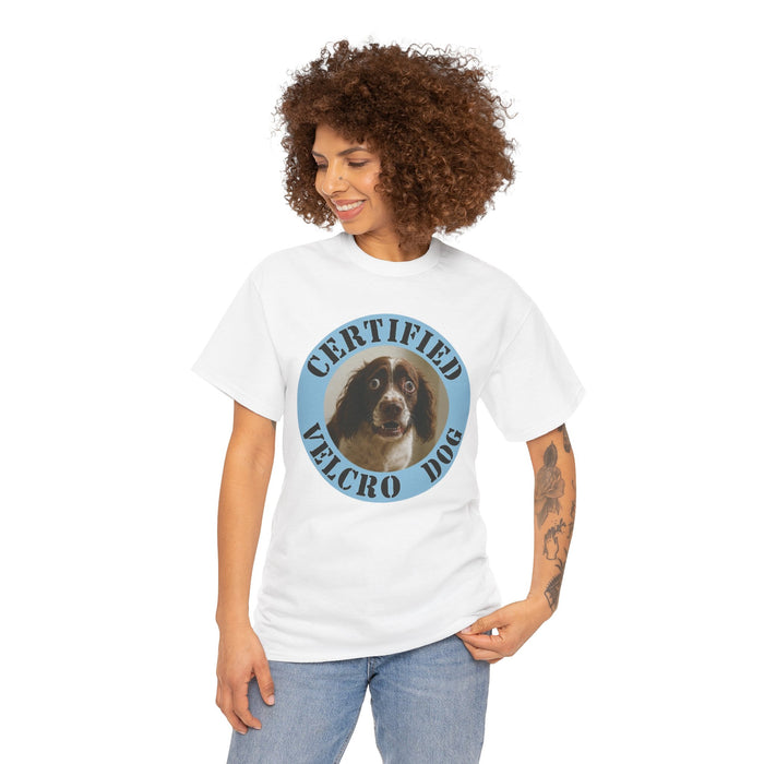 Certified Velcro Dog T-Shirt – Funny Vintage Pet Tee for Dog Lovers