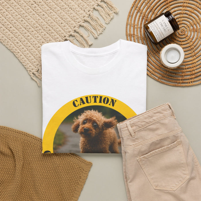 Caution: Cuddle Therapy In Progress T‑Shirt — Cute Puppy Graphic Tee
