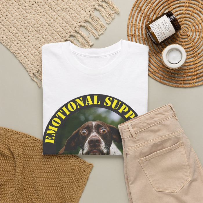 Emotional Support Human T-Shirt — Cute Dog Badge Tee