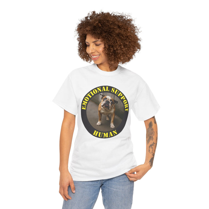 Emotional Support Human T‑Shirt — Funny Dog Lover Tee