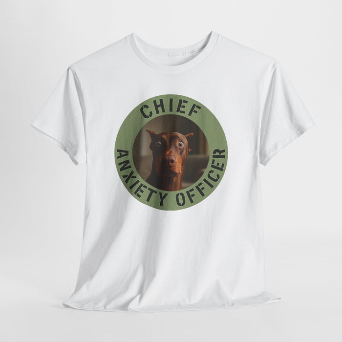 Chief Anxiety Officer T-Shirt – Funny Dog Graphic Tee