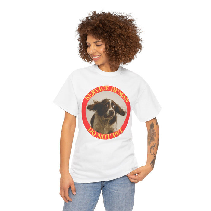 Service Human Do Not Pet T-Shirt — Funny Rescue Dog Tee for Dog Lovers
