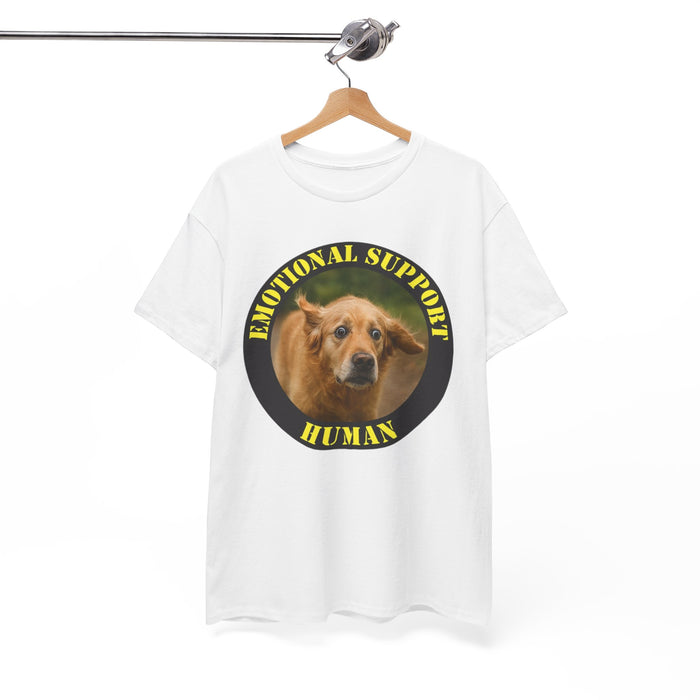 Emotional Support Human Tee — Funny Dog Photo Shirt