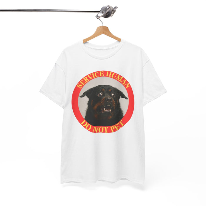 Service Human Do Not Pet T-Shirt — Funny Working Dog Graphic Tee