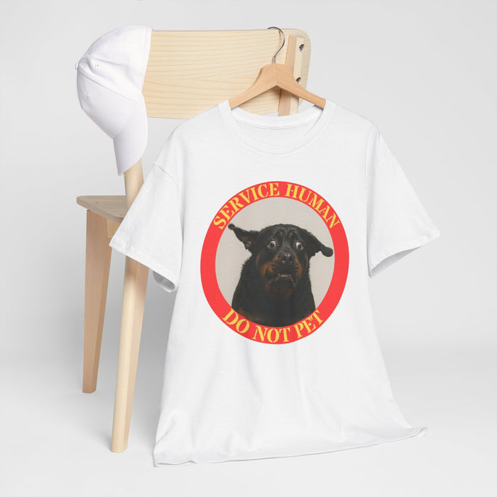 Service Human Do Not Pet T-Shirt — Funny Service Dog Tee