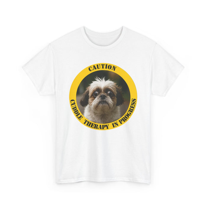 Caution: Cuddle Therapy In Progress — Dog Graphic T-Shirt