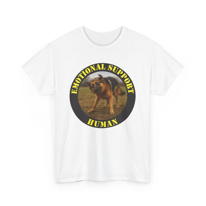 Emotional Support Human T-Shirt - Rottweiler Dog Badge Tee