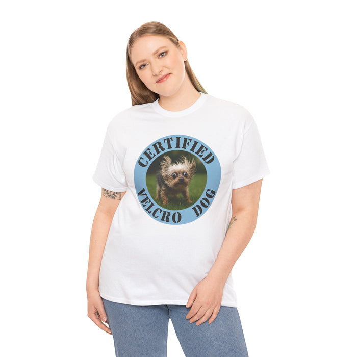 Certified Velcro Dog T-Shirt – Funny Puppy Badge Tee