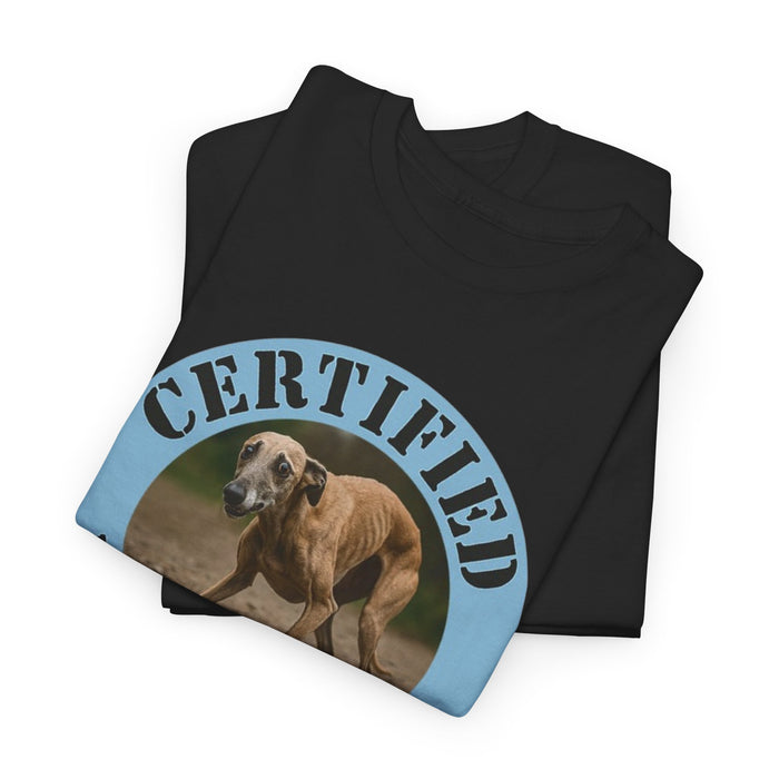 Certified Velcro Dog Tee — Funny Dog Lover T-Shirt