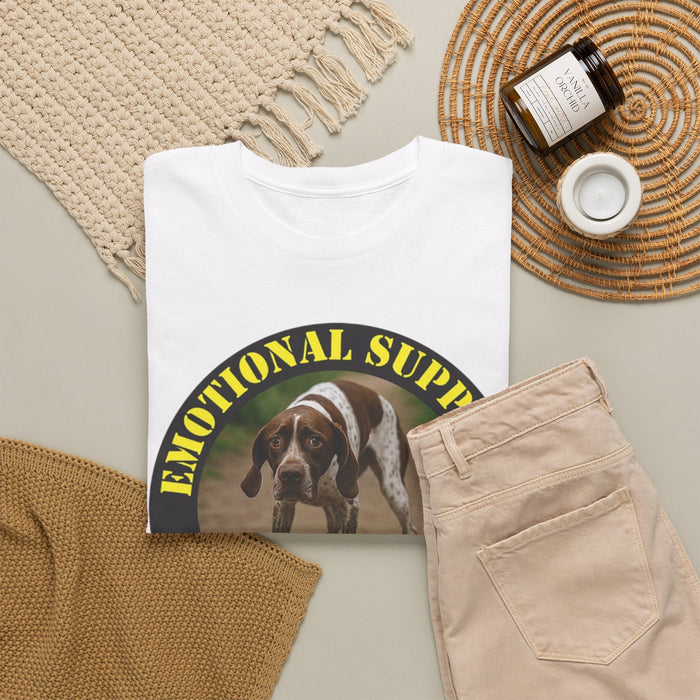 Emotional Support Human T-Shirt – Funny Dog Photo Tee for Pet Lovers