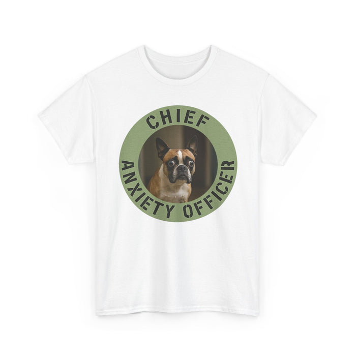 Chief Anxiety Officer T-Shirt - Funny Dog Owner Tee