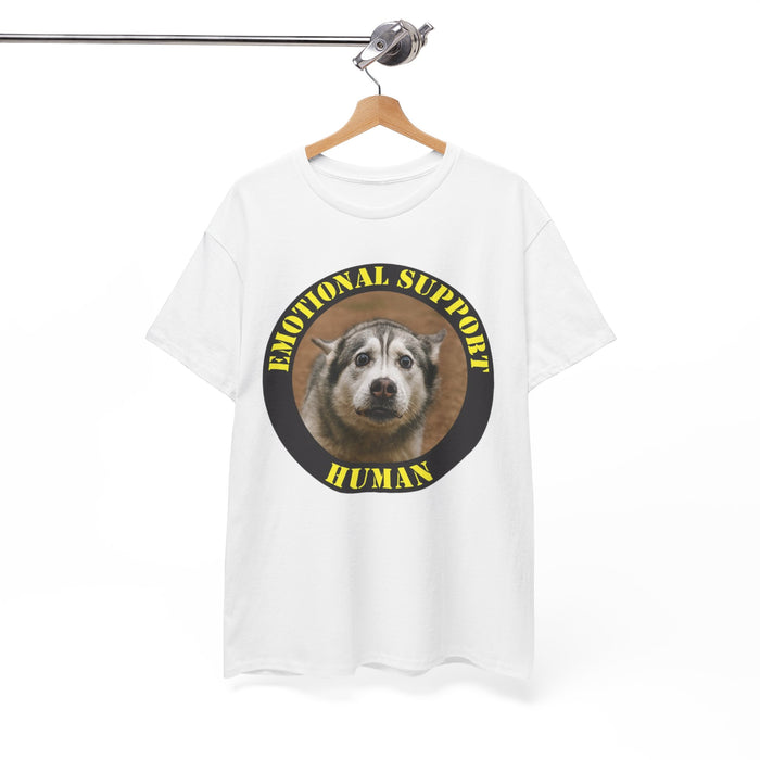 Emotional Support Human T‑Shirt — Funny Dog Support Tee