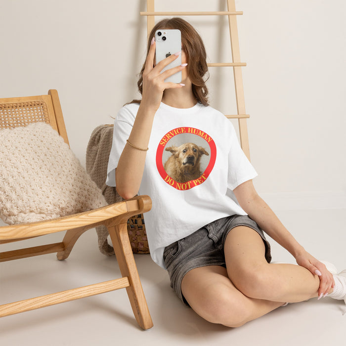 Service Human Do Not Pet T-Shirt — Funny Service Dog Awareness Tee