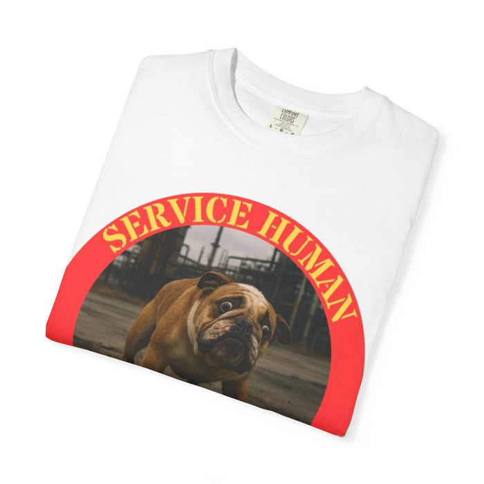 Service Bulldog T-Shirt — “Service Human Do Not Pet” Graphic Tee