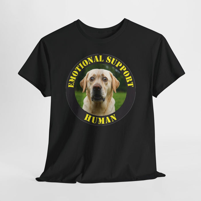 Emotional Support Human T-Shirt — Funny Labrador Pet Lover Tee