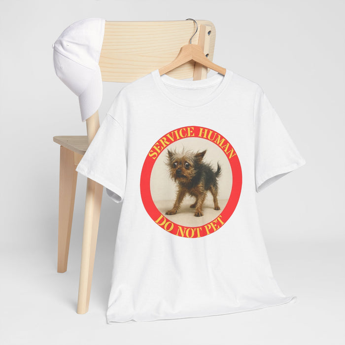 Service Human Do Not Pet T-Shirt — Cute Rescue Dog Graphic Tee