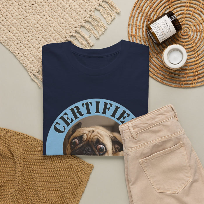 Certified Velcro Dog T-Shirt – Cute Pug Graphic Tee