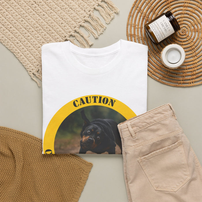 Caution: Canine Therapy In Progress T-Shirt — Dog Lover Tee