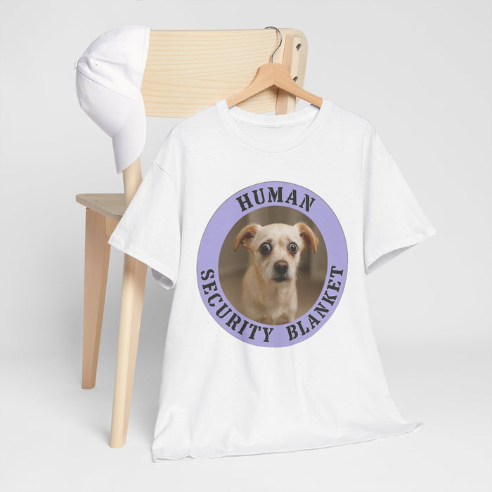 Dog 'Human Security Blanket' T-Shirt — Cute Rescue Pup Graphic Tee