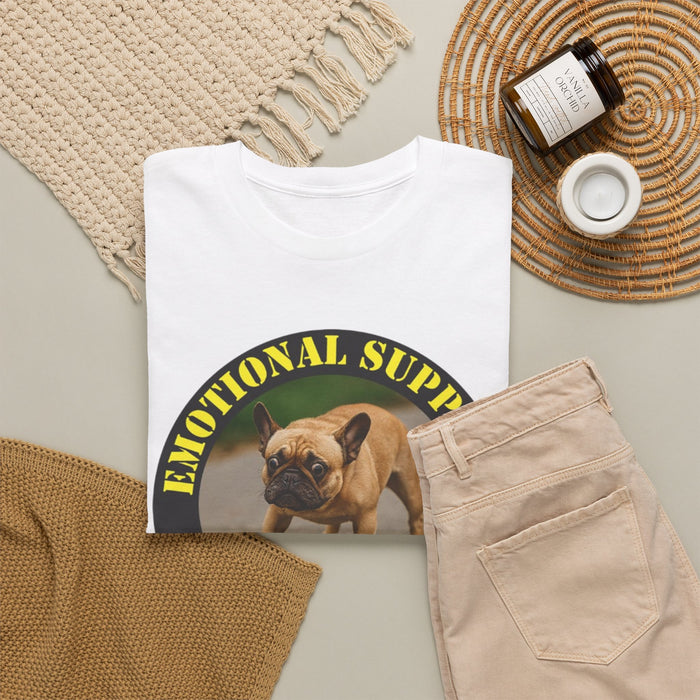 Emotional Support Human T‑Shirt — Funny French Bulldog Tee