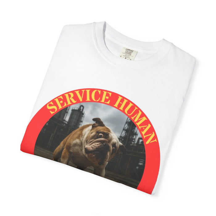Service Human “Do Not Pet” T-Shirt — Bulldog Graphic Tee