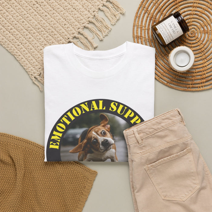 Emotional Support Human T‑Shirt — Funny Dog Rescue Pet Tee