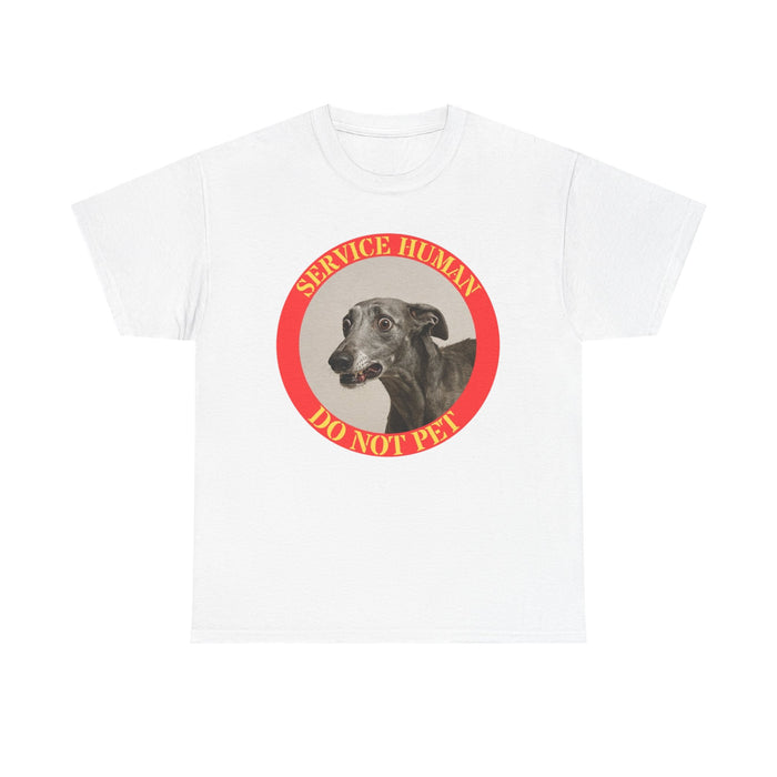 Service Hound T-Shirt — “Service Human Do Not Pet” Guide Dog Tee