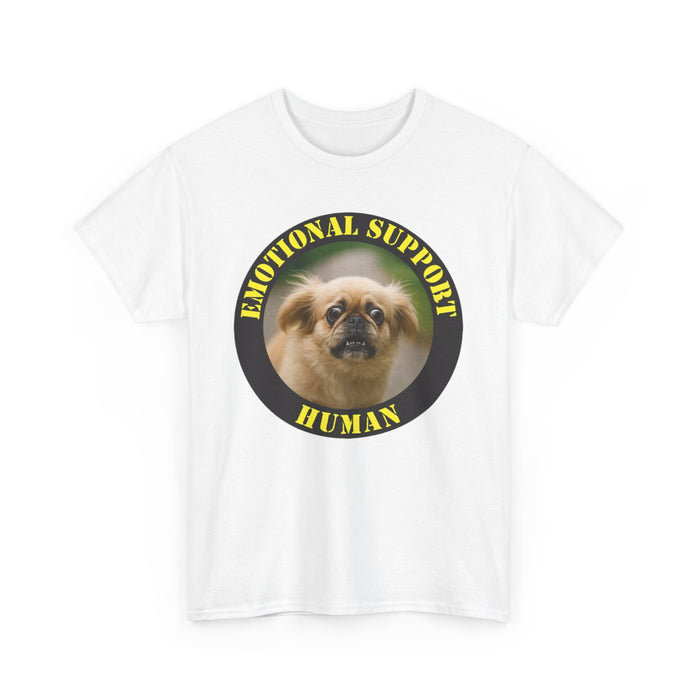 Emotional Support Human T-Shirt — Funny Pug Pet Lover Tee