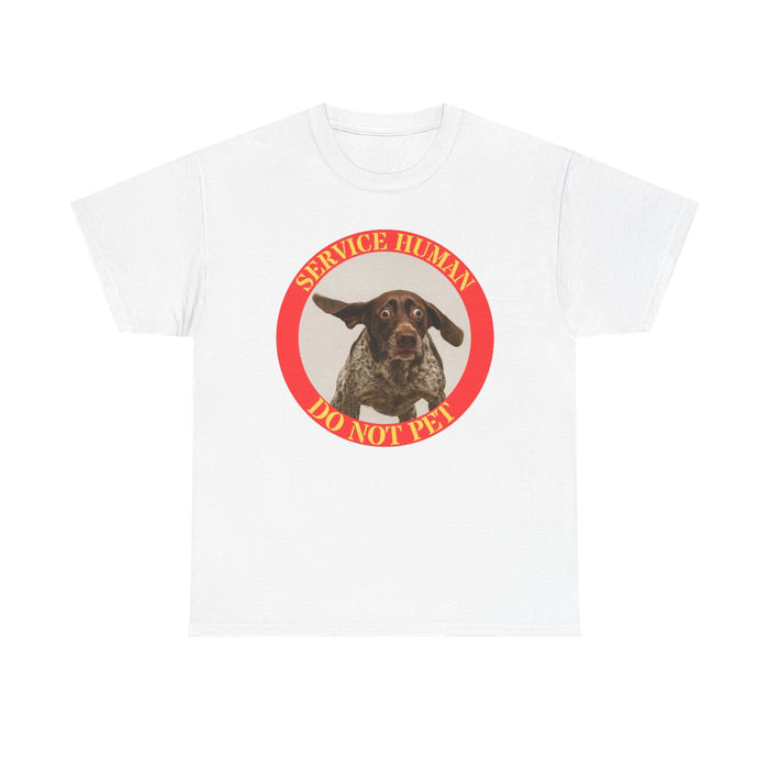 Service Dog T-Shirt — "Service Human Do Not Pet" Graphic Tee