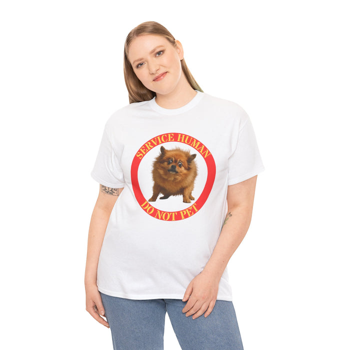 Pomeranian 'Service Human Do Not Pet' Tee