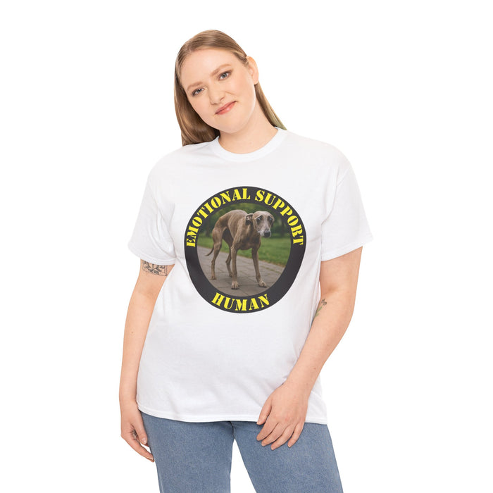 Emotional Support Human T‑Shirt — Funny Dog Support Animal Tee