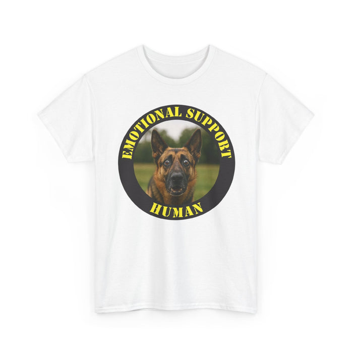 Emotional Support Human T-Shirt — German Shepherd Support Dog Tee