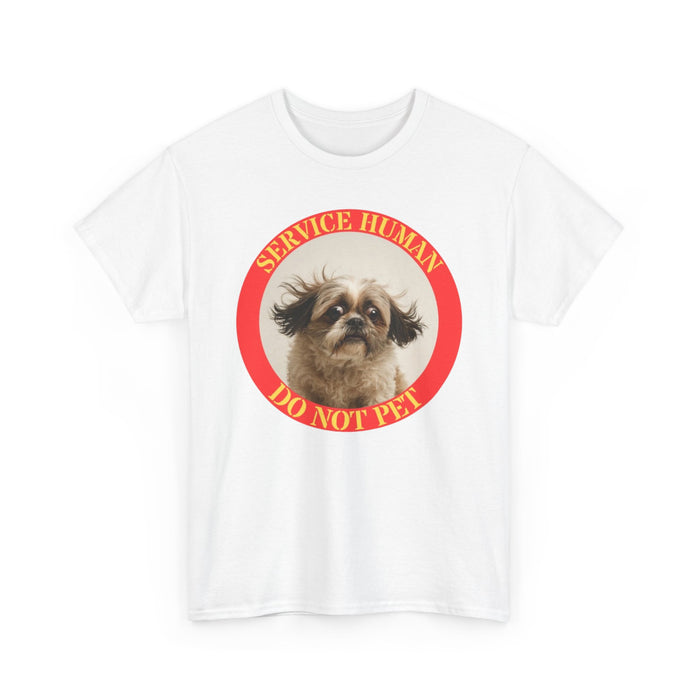 Service Human Do Not Pet T‑Shirt — Funny Service Dog Awareness Tee