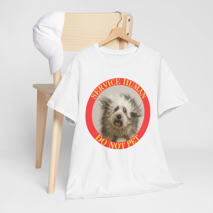 T-Shirt — 'Service Human Do Not Pet' Cute Service Dog Design
