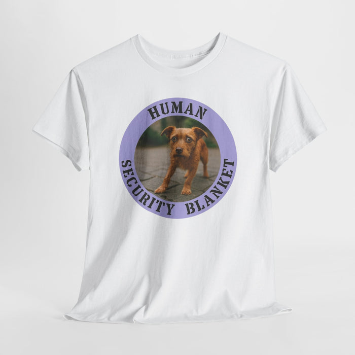 Dog Lover Tee — "Human Security Blanket" Graphic T‑Shirt