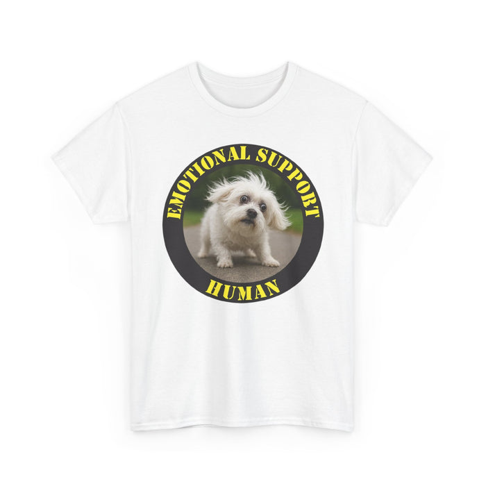 Emotional Support Human T‑Shirt - Cute Puppy Graphic Tee